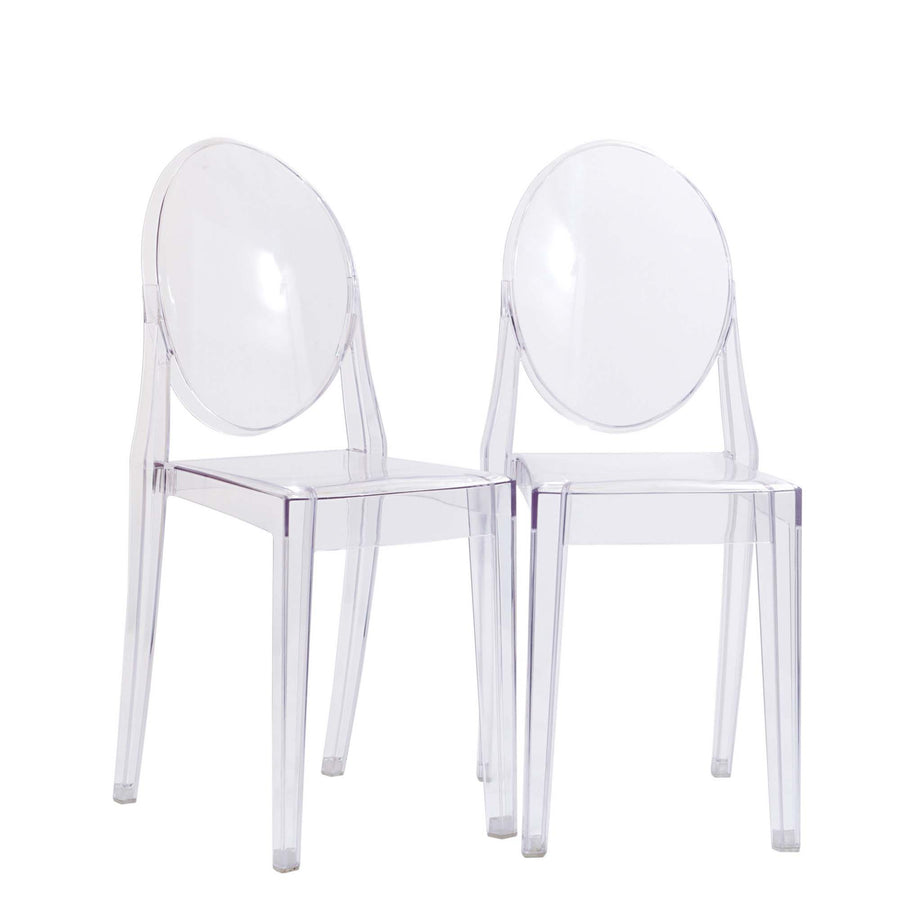 Thistle Dining Chairs Set of 2 in Clear