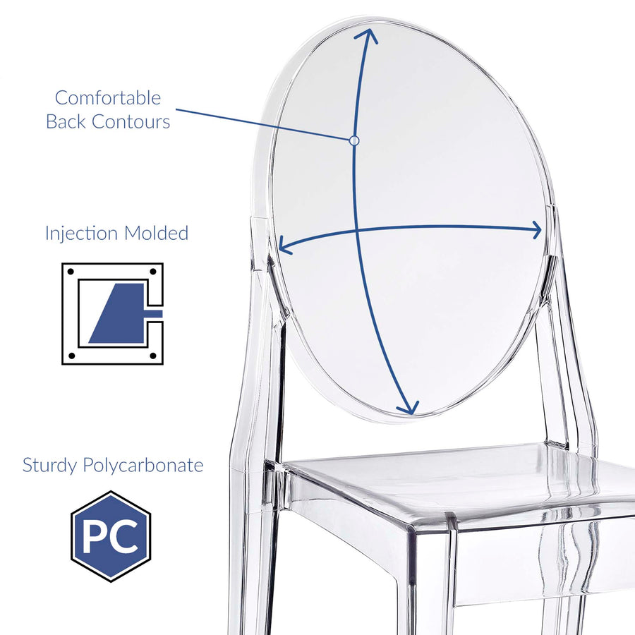 Thistle Dining Chairs Set of 2 in Clear
