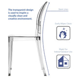 Thistle Dining Chairs Set of 2 in Clear