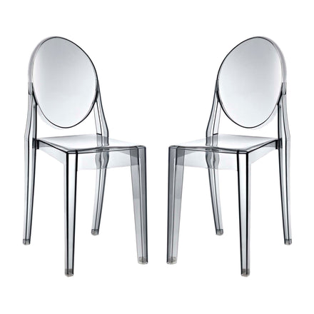 Casper Dining Chairs Set of 2 in Smoke