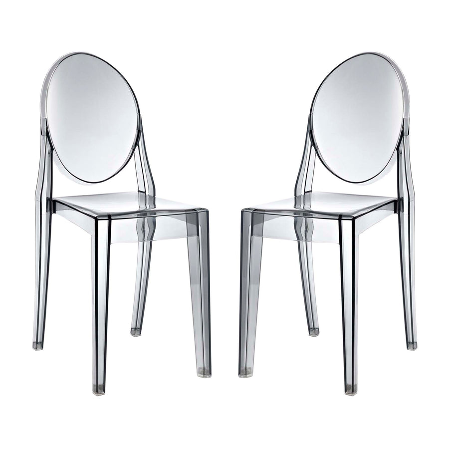 Thistle Dining Chairs Set of 2 in Smoke