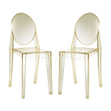 Thistle Dining Chairs Set of 2 in Yellow