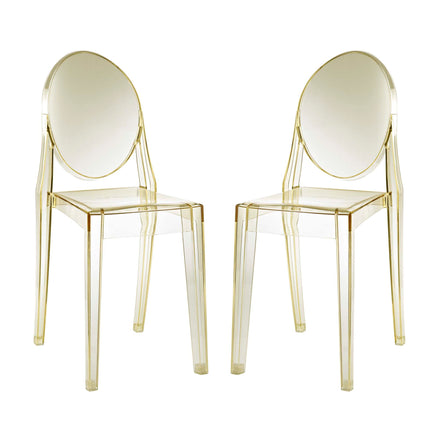 Casper Dining Chairs Set of 2 in Yellow