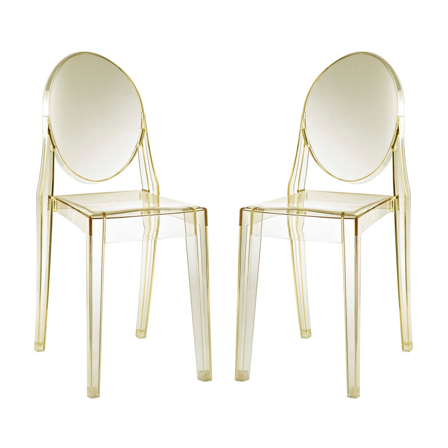 Thistle Dining Chairs Set of 2 in Yellow