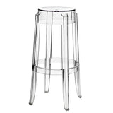Thistle Bar Stool Backless Set of 2 in Clear