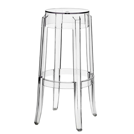 Casper Bar Stool Backless Set of 2 in Clear