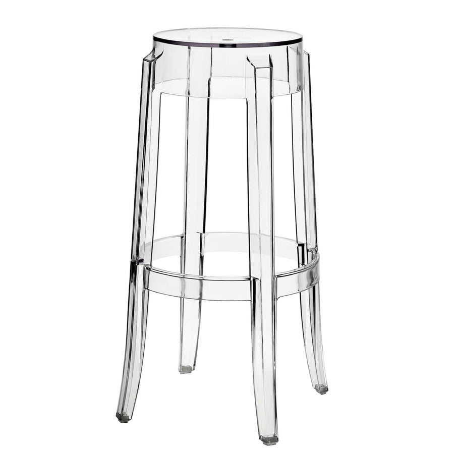 Thistle Bar Stool Backless Set of 2 in Clear