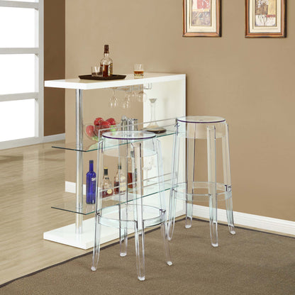 Casper Bar Stool Backless Set of 2 by Furniture For America