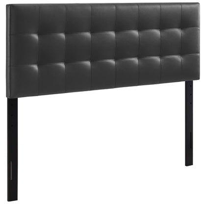 Lily Upholstered Vinyl Queen Headboard by Furniture For America