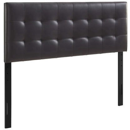Lily Upholstered Vinyl Queen Headboard by Furniture For America