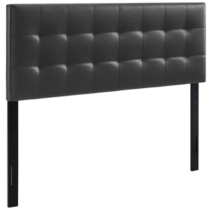 Lily Upholstered Vinyl King Headboard by Furniture For America