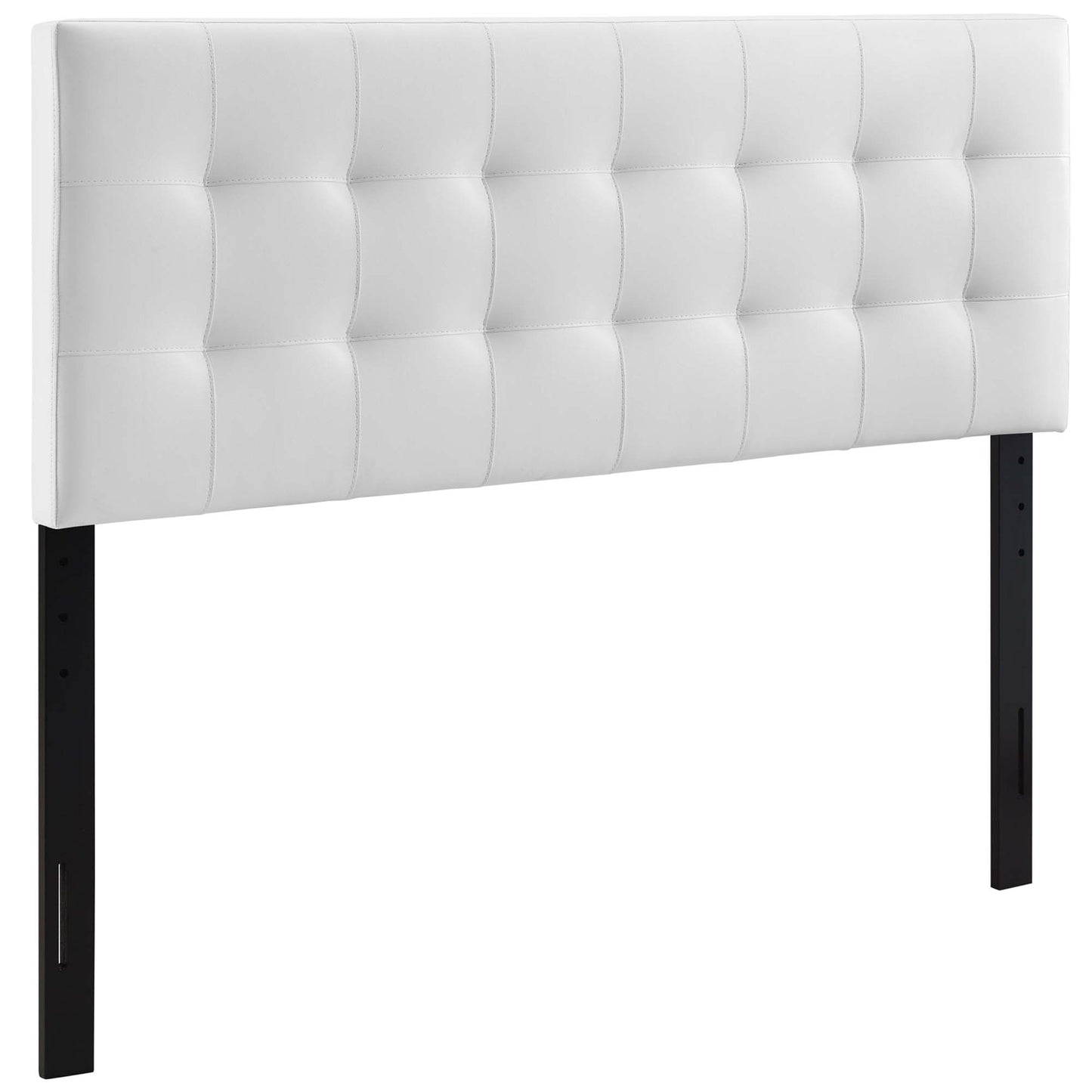 Lily Upholstered Vinyl King Headboard by Furniture For America