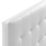 Cleo Upholstered Vinyl King Headboard in White