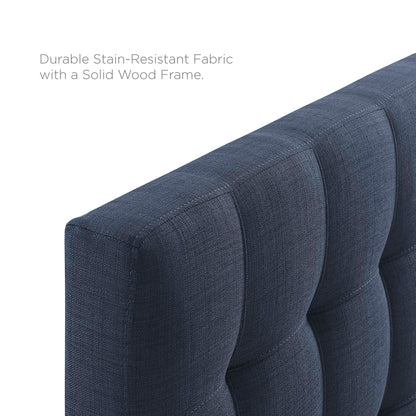 Lily Upholstered Fabric Full Headboard by Furniture For America