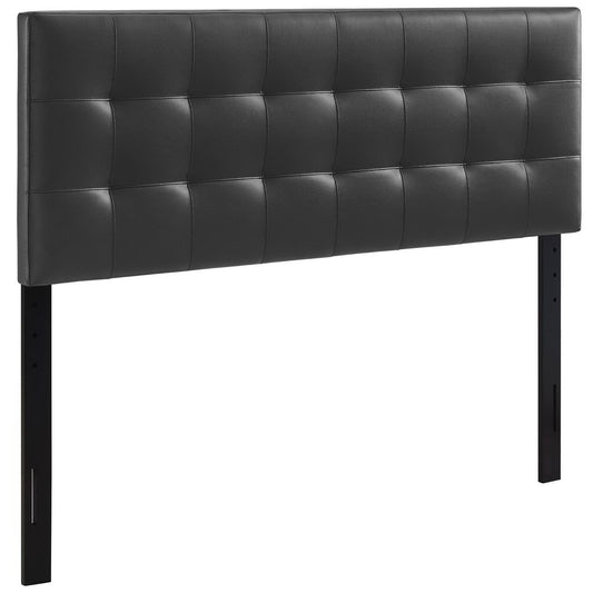 Lily Upholstered Vinyl Full Headboard by Furniture For America
