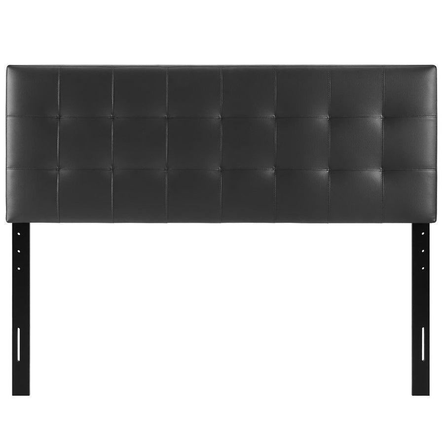 Cleo Upholstered Vinyl Full Headboard in Black