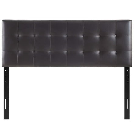 Lily Upholstered Vinyl Full Headboard in Brown