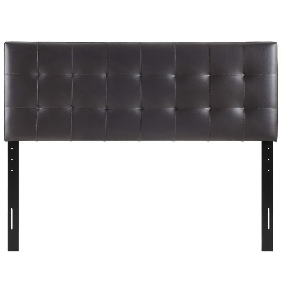 Cleo Upholstered Vinyl Full Headboard in Brown