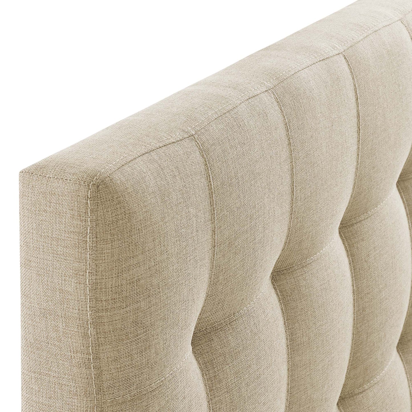 Lily Upholstered Fabric Twin Headboard by Furniture For America