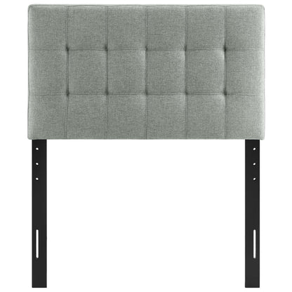 Lily Upholstered Fabric Twin Headboard by Furniture For America