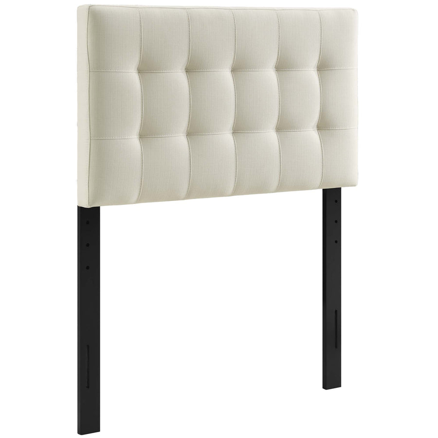Cleo Upholstered Fabric Twin Headboard in Ivory