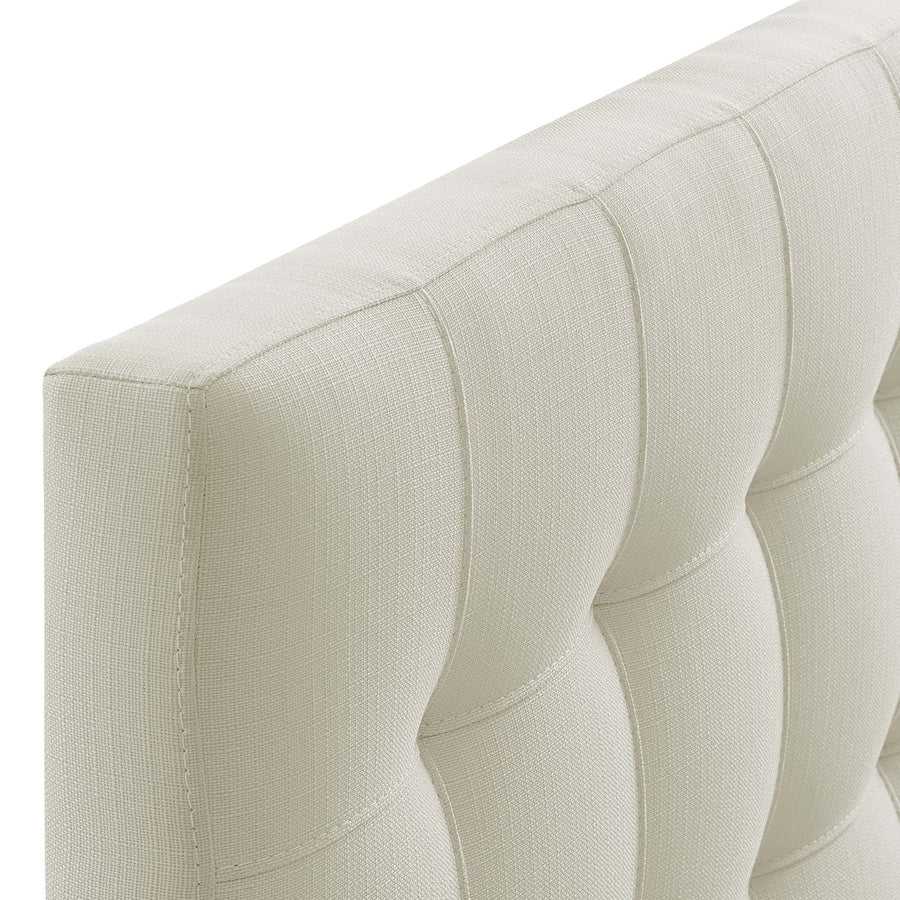 Cleo Upholstered Fabric Twin Headboard in Ivory
