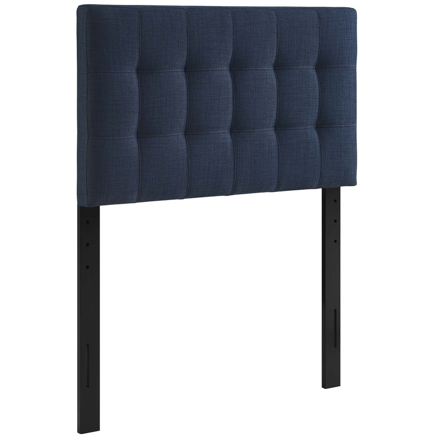 Cleo Upholstered Fabric Twin Headboard in Navy