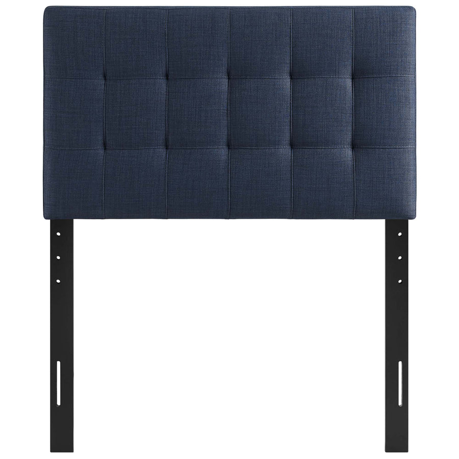 Cleo Upholstered Fabric Twin Headboard in Navy