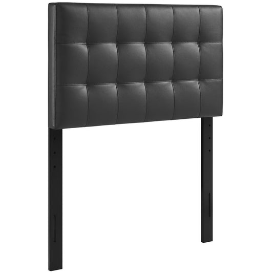 Lily Upholstered Vinyl Twin Headboard by Furniture For America