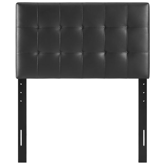 Lily Upholstered Vinyl Twin Headboard by Furniture For America