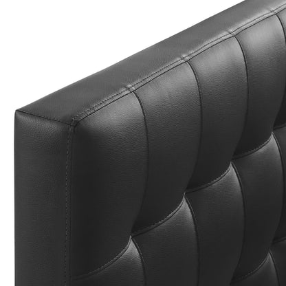 Lily Upholstered Vinyl Twin Headboard by Furniture For America