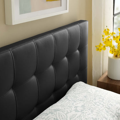 Lily Upholstered Vinyl Twin Headboard by Furniture For America