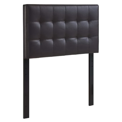 Lily Upholstered Vinyl Twin Headboard by Furniture For America