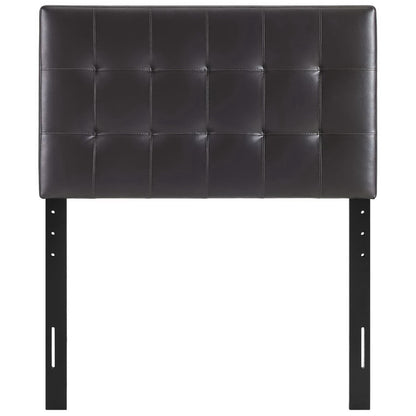 Lily Upholstered Vinyl Twin Headboard by Furniture For America
