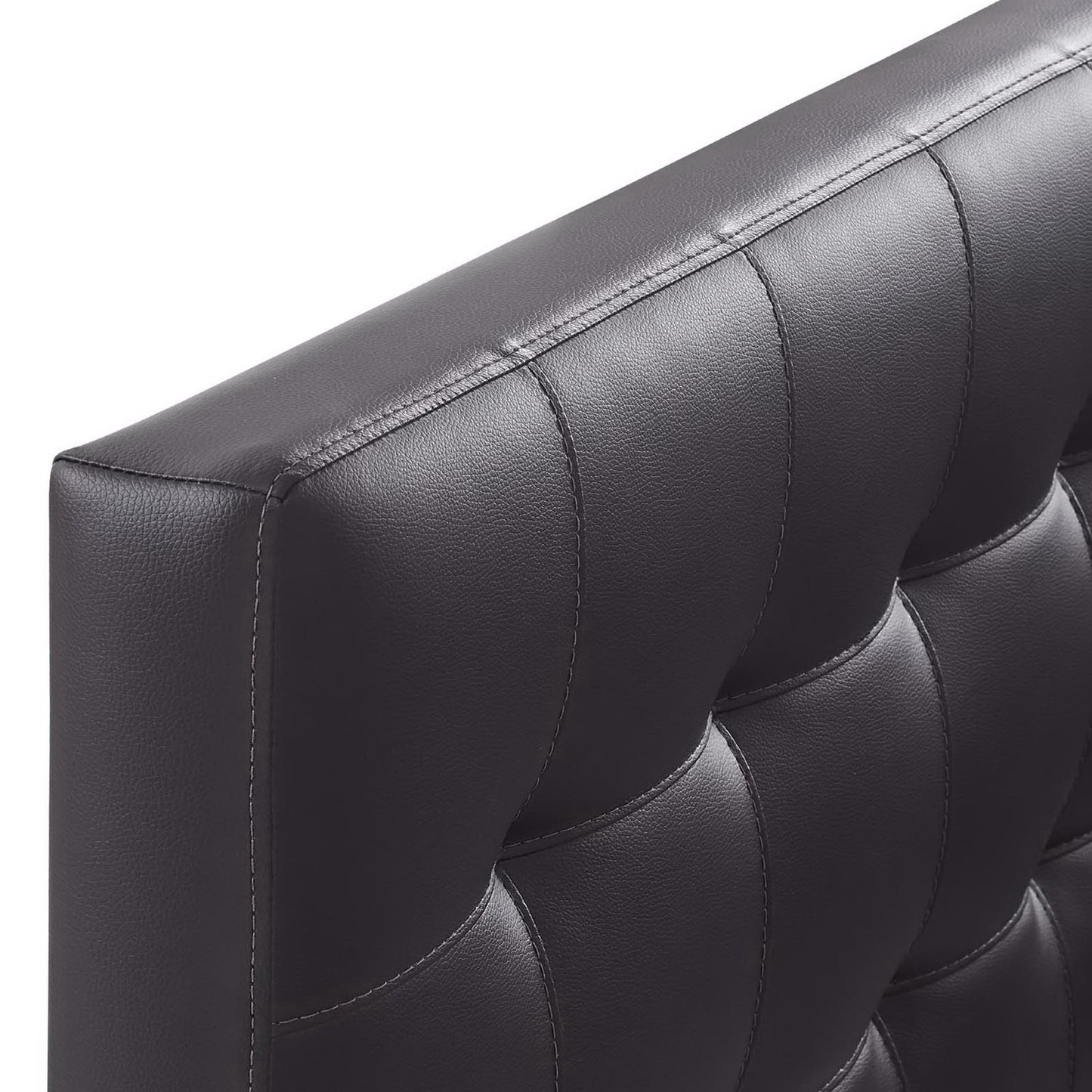 Lily Upholstered Vinyl Twin Headboard by Furniture For America