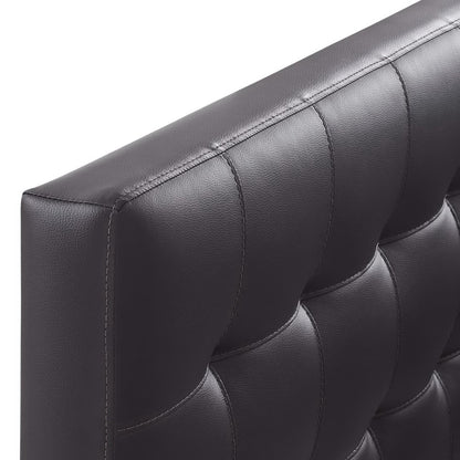 Lily Upholstered Vinyl Twin Headboard by Furniture For America