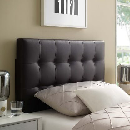 Lily Upholstered Vinyl Twin Headboard by Furniture For America