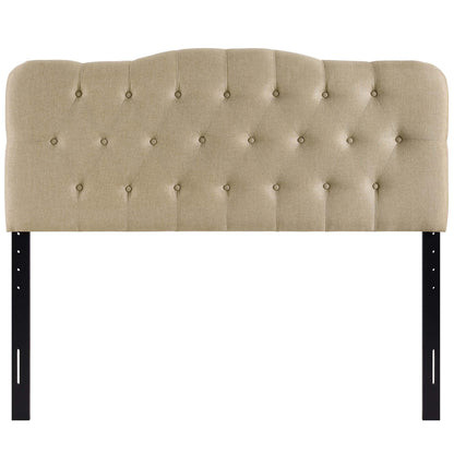 Annabel Upholstered Fabric Queen Headboard by Furniture For America