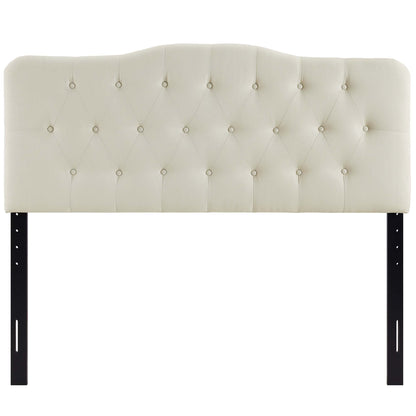 Annabel Upholstered Fabric Queen Headboard by Furniture For America