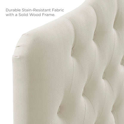 Annabel Upholstered Fabric Queen Headboard by Furniture For America