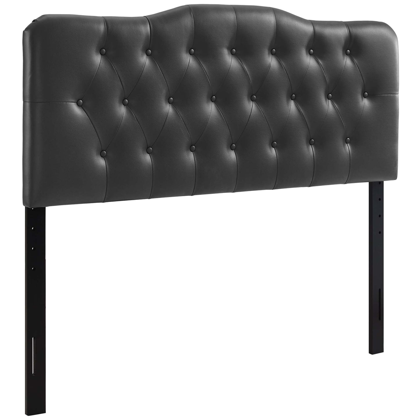 Annabel Upholstered Vinyl Queen Headboard by Furniture For America