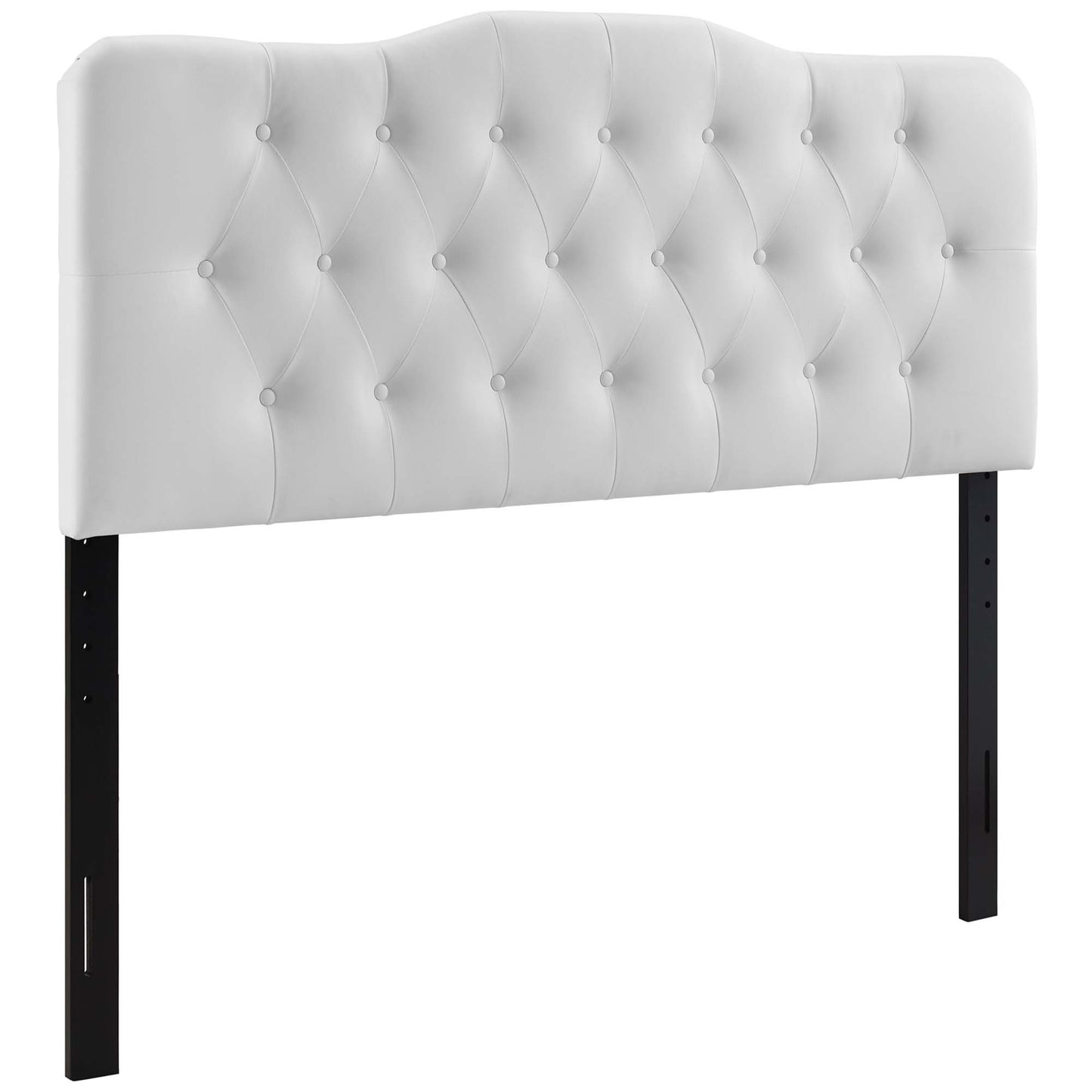 Annabel Upholstered Vinyl Queen Headboard by Furniture For America