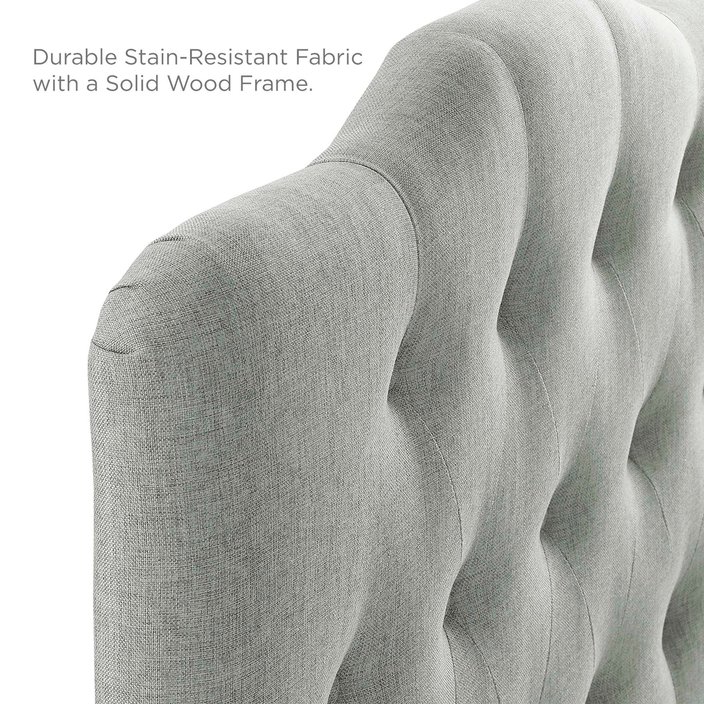 Annabel Upholstered Fabric Twin Headboard by Furniture For America