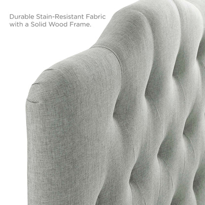 Annabel Upholstered Fabric Twin Headboard by Furniture For America