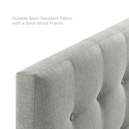 Emily Upholstered Fabric Queen Headboard by Furniture For America