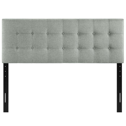 Emily Upholstered Fabric Queen Headboard by Furniture For America