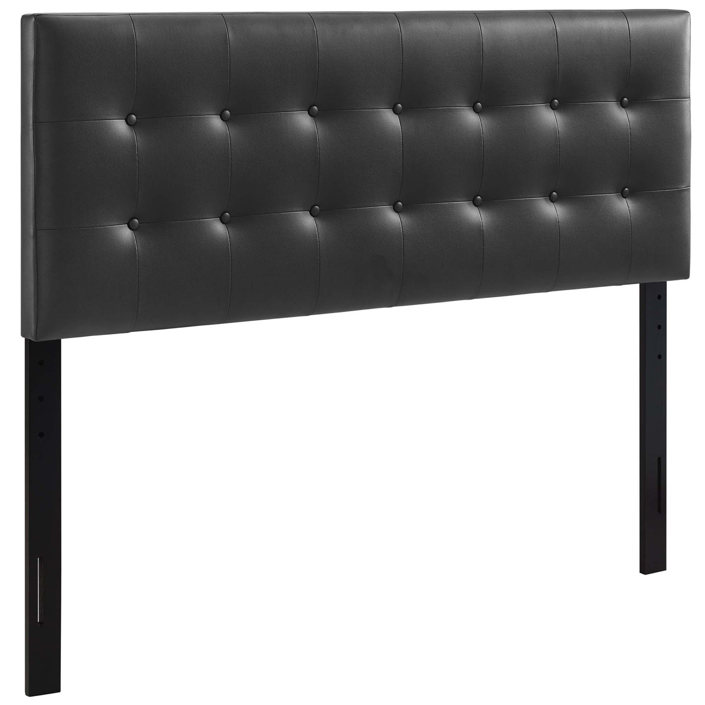 Emily Upholstered Vinyl Queen Headboard by Furniture For America