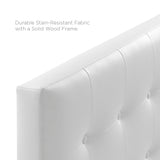 Vale Upholstered Vinyl Queen Headboard in White