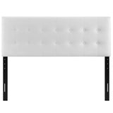 Vale Upholstered Vinyl Queen Headboard in White