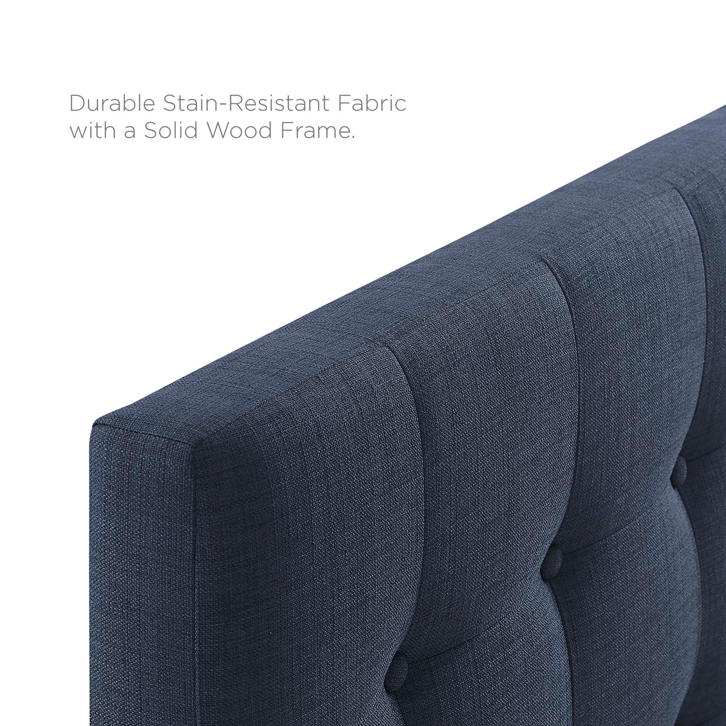 Emily Upholstered Fabric Full Headboard by Furniture For America